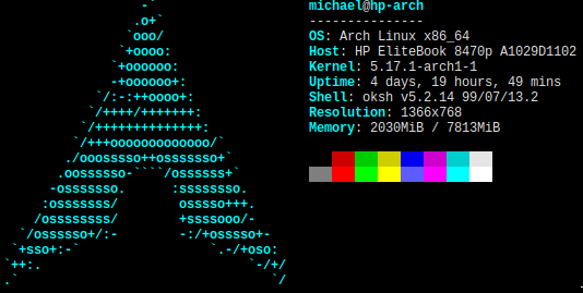 Neofetch on Arch